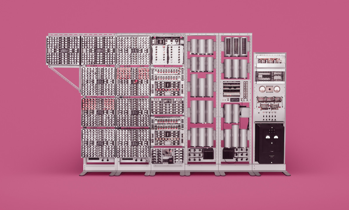 Docubyte rendering of a mainframe computer